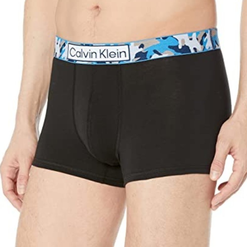 Calvin Klein Men's Reimagined Heritage Camo LTE Trunk Small NWT